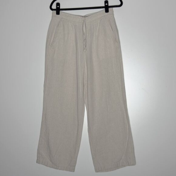 Old Navy High-Waisted Linen-Blend Wide-Leg Pants Women's Size Medium - Picture 7 of 7